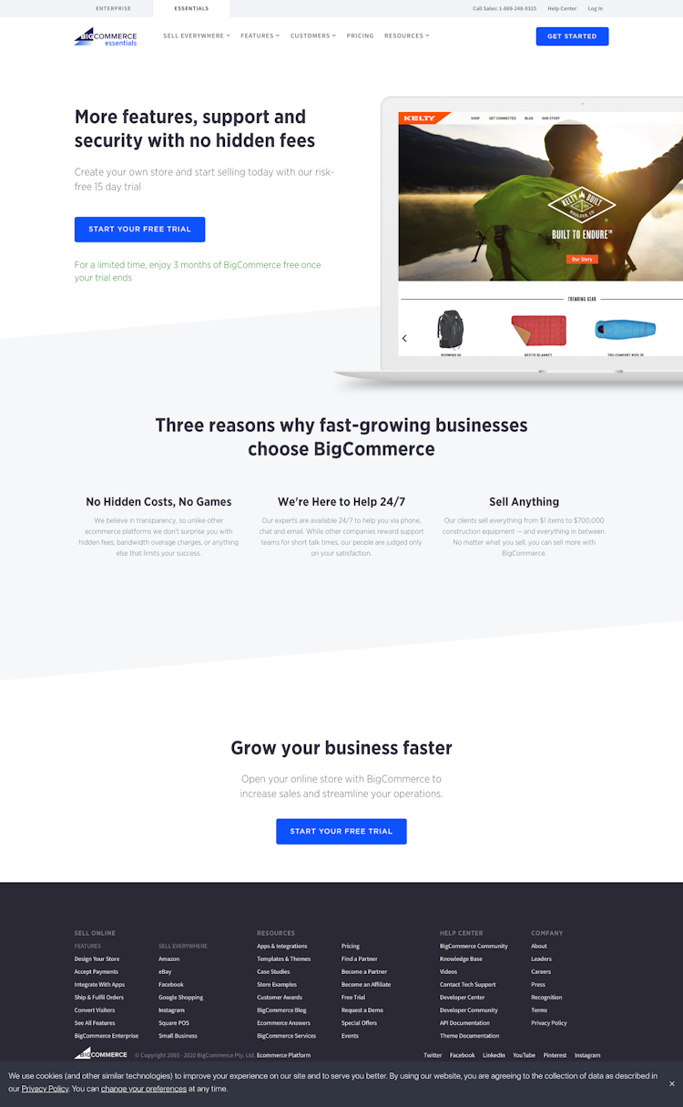 Bigcommerce Signup Page Design Photo