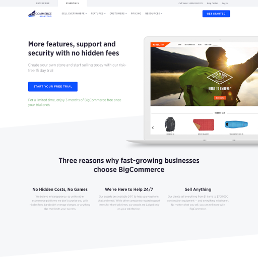 Bigcommerce Signup Page Design Photo