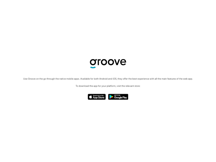 Groove Signup Page Design Photo